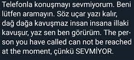 Telefonla konuşmayı seviyor musnuz?