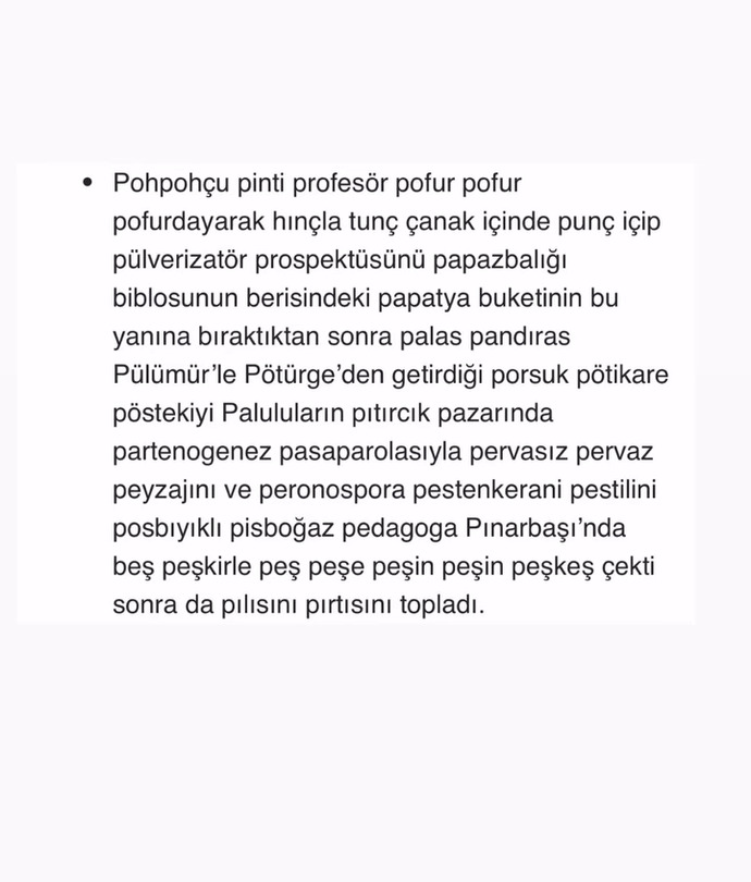 Bu tekerlemeyi tekte okuyabilir misin?