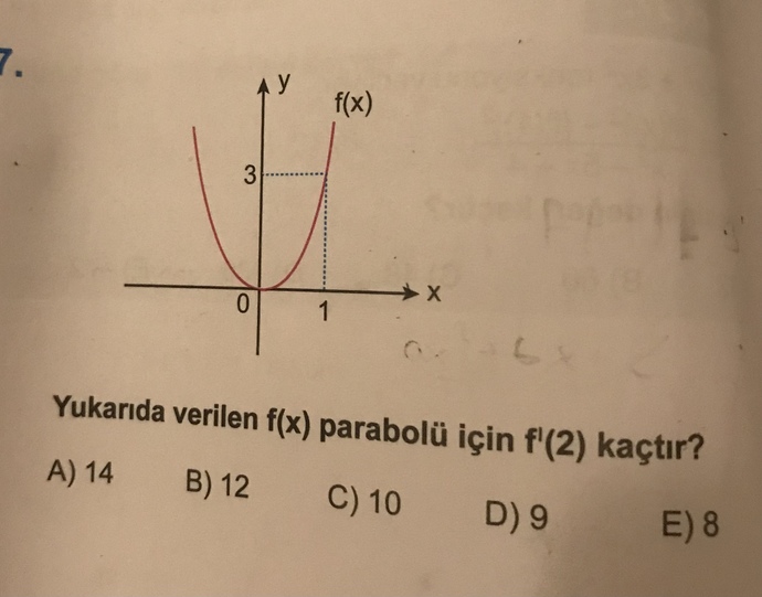 Türev sorusu yapabilecek var mıı?