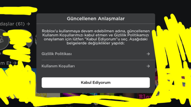 Robloxda 2024 güncelleme anlaşma onay bölümü gelmiş kabul etmeli miyim?