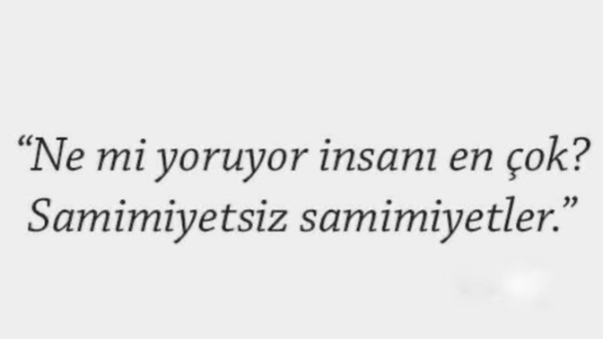 Seni en çok yoran şey nedir?