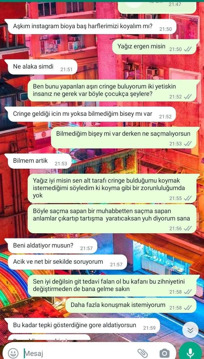 Az önce yaşadığım olayın saçmalığına bakar mısınız?