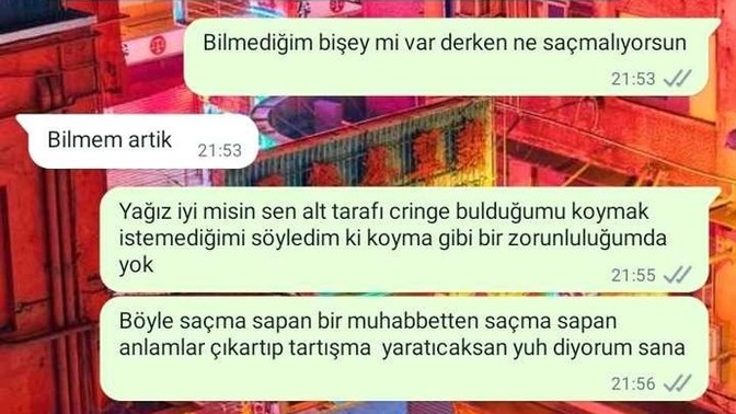 Az önce yaşadığım olayın saçmalığına bakar mısınız?