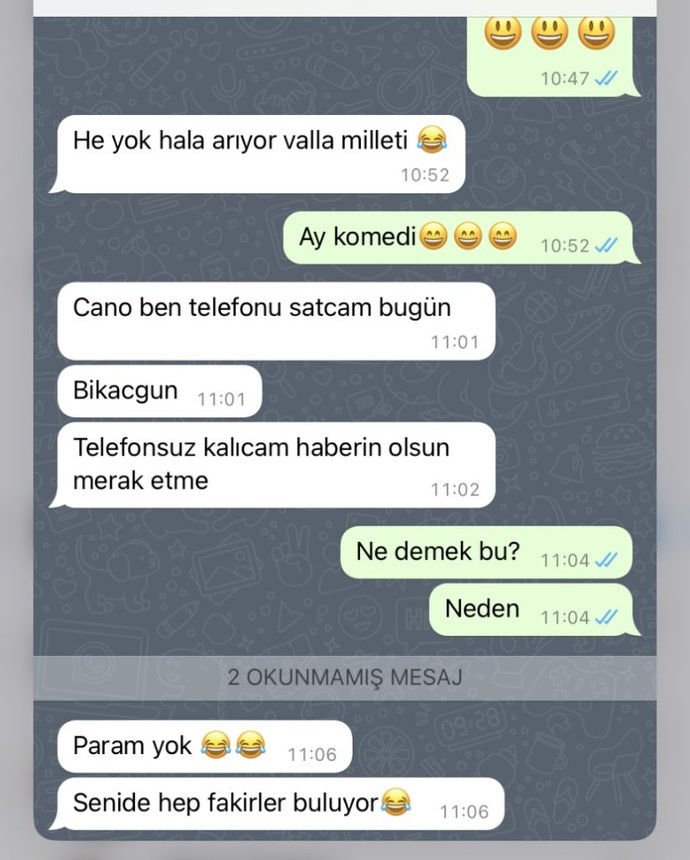 Flörtüm bu mesajlarla para mı istiyor (RESİMLİ)?
