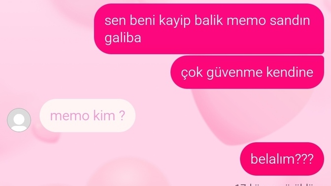 Balık Nemo yerine Memo yazdım diye görüldü yedim, ne yapıyor böyle?