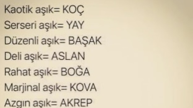 Sizin burcunuz nasıl aşık oluyor?