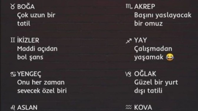 Sizin burcunuzun ihtiyacı nedir?