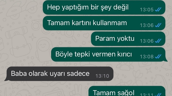Sizce babamın böyle konuşması normal mi?