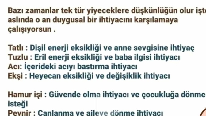 Bu aralar hangi tada ihtiyacınız var?
