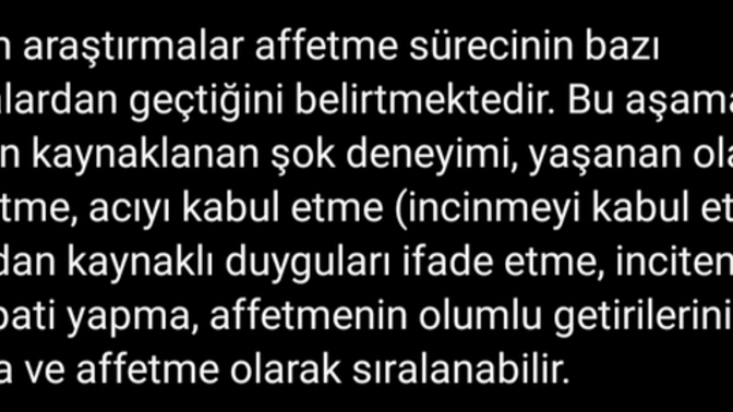 Affedici bir yapıya sahip misiniz? Neleri affedersiniz?