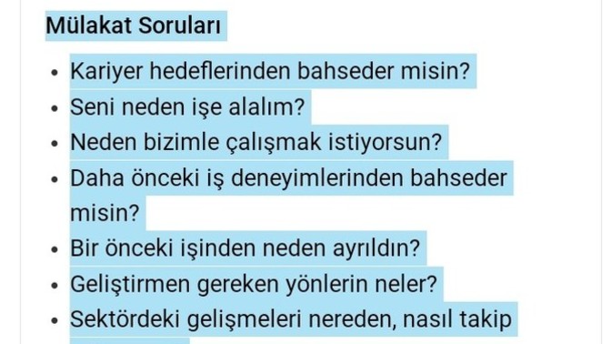 Mülakatlarda nelere dikkat edilmeli?