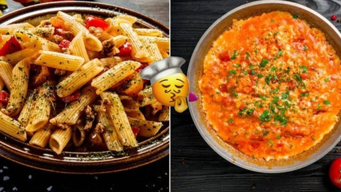 Hem pratik olsun, hem lezzetli birşeyler yiyelim desem, senin tercihin makarna mı olur yoksa menemen mi?
