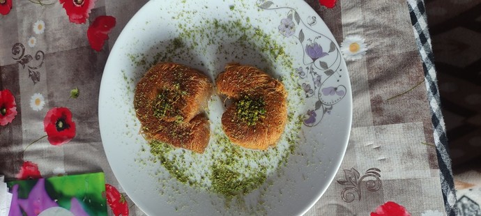 İlk defa cevizli künefe yaptım, nasıl olmuş?