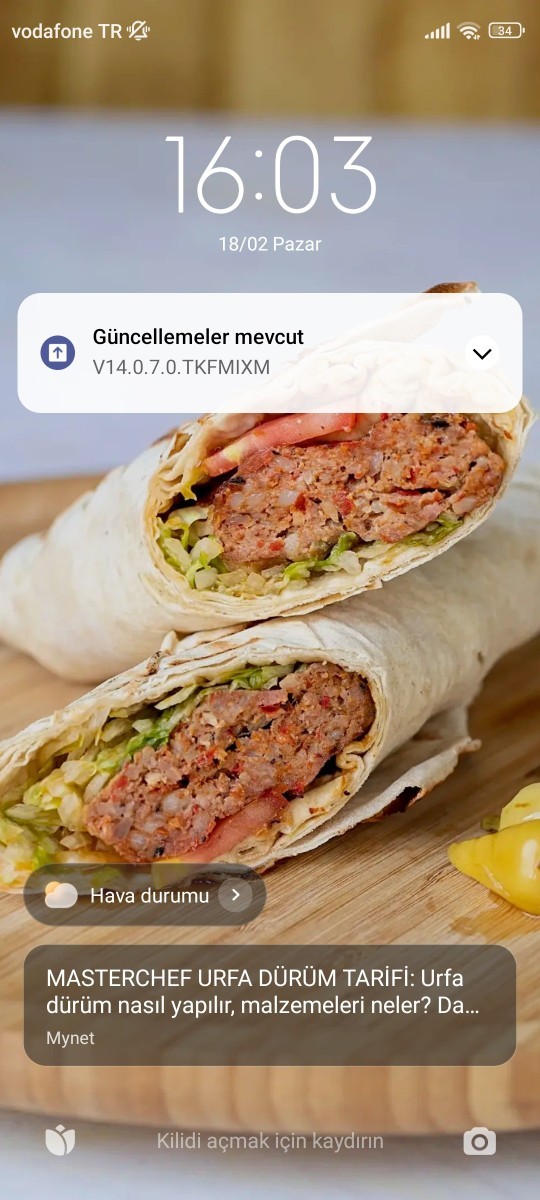 Duvar kağıdınızda ne var?
