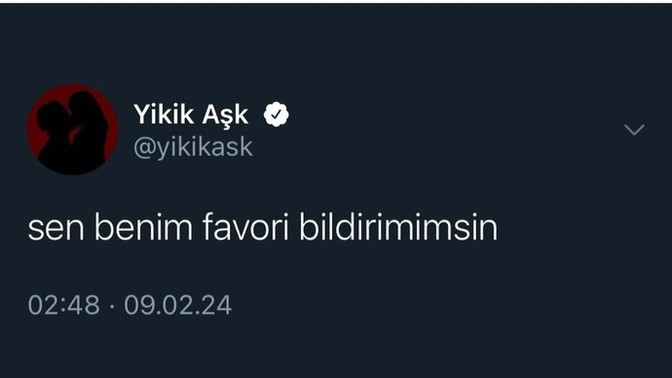 Favori bildiriminiz olan biri var mı?