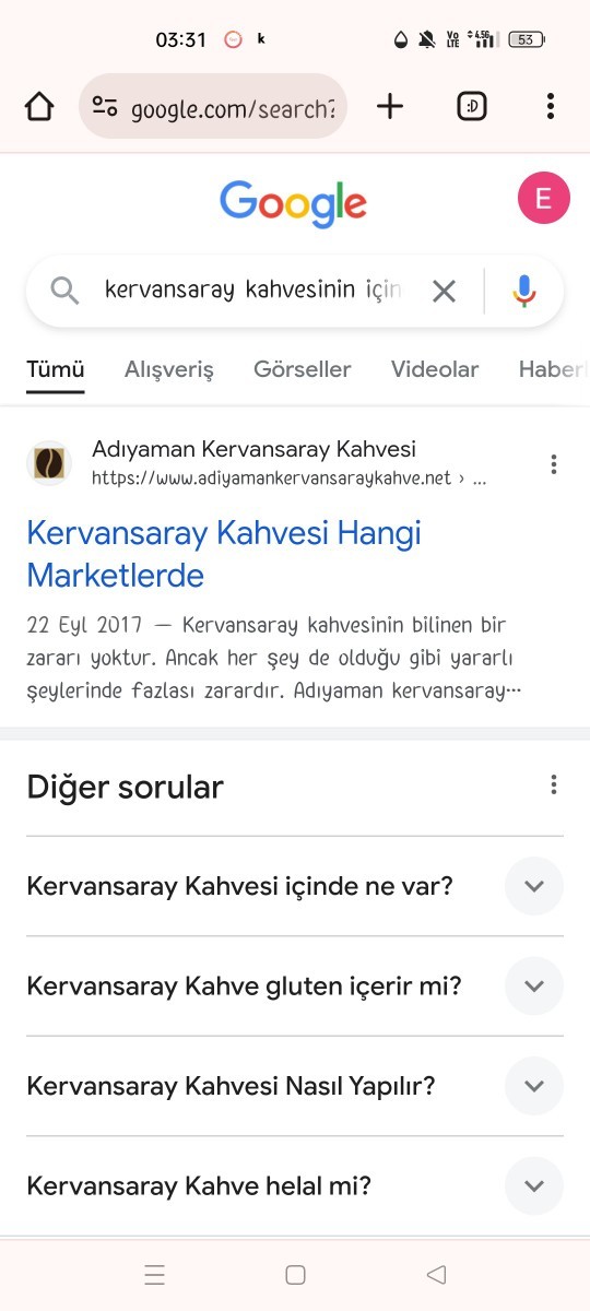 İnternette en son neyi araştırdınız?