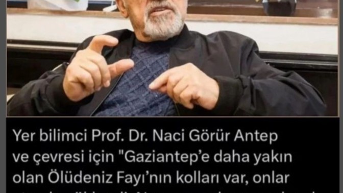 Naci Görür ' ün son açıklaması hakkında ne düşünüyorsunuz? Bir daha kaldırabilir miyiz acaba?