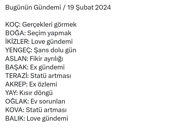 Burcuna göre bugün gündeminde ne olacak?
