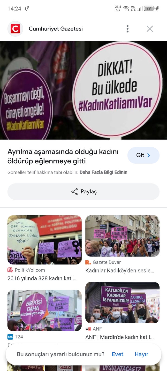 Hem eşitlik hem kadın cinayeti sıralarında en düşük en kötü yerlerdeyiz ne düşünüyorsunuz hâlâ ülkeden umudu olan var mı?