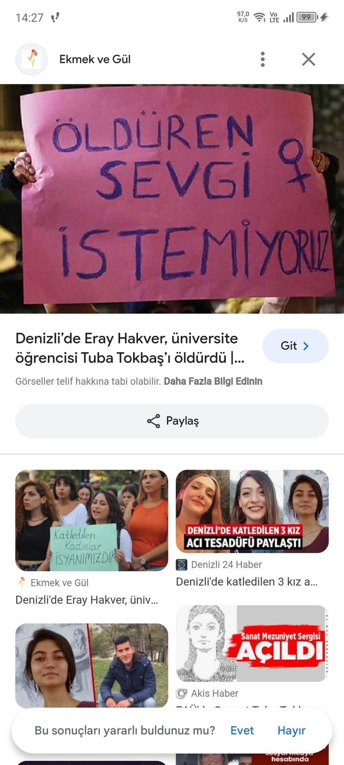 Hem eşitlik hem kadın cinayeti sıralarında en düşük en kötü yerlerdeyiz ne düşünüyorsunuz hâlâ ülkeden umudu olan var mı?