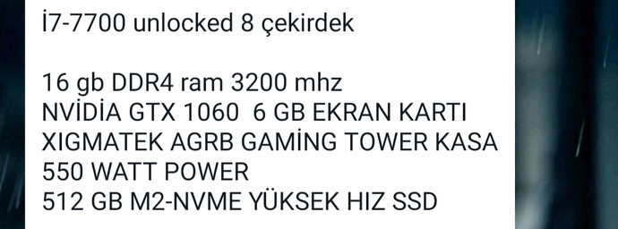 20 bin liralık masaüstü oyuncu bilgisayarı önerisi olan var mı?