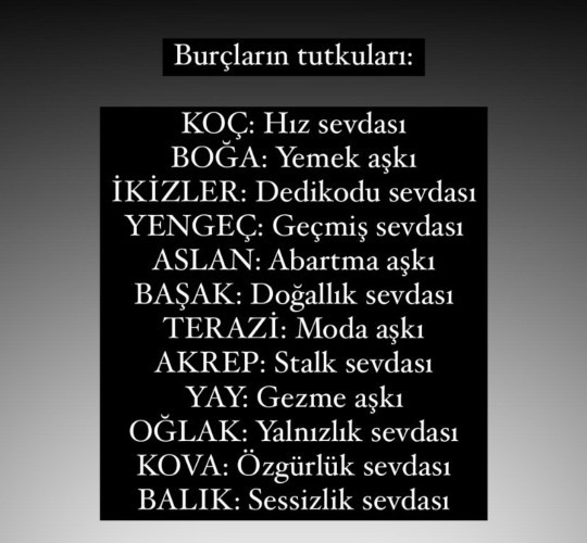 Sizin burcunuzun tutkusu nedir?