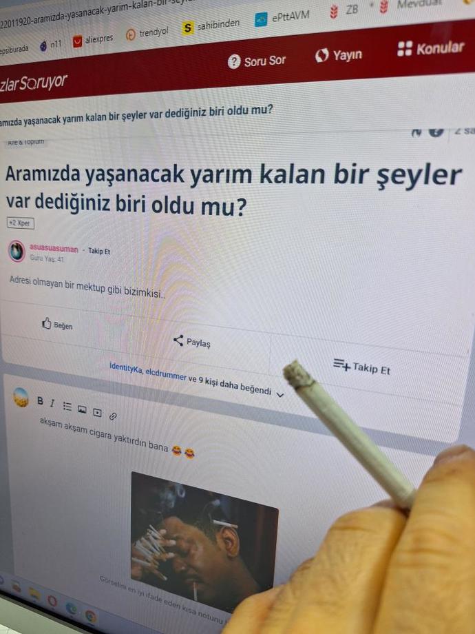 Aramızda yaşanacak yarım kalan bir şeyler var dediğiniz biri oldu mu?