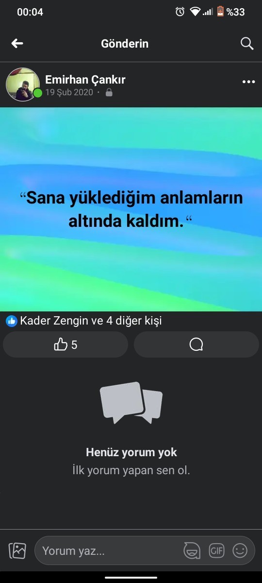 Yukledigin anlamlarin altinda kaldin mi?