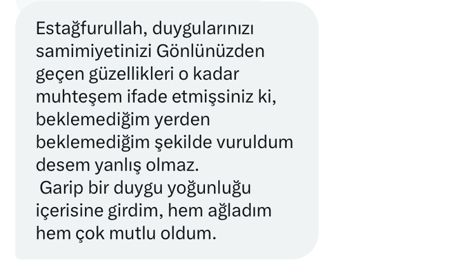 Mesajları yorumlar mısınız sizce benden hoşlanıyor mu yoksa sadece minnettar mı?