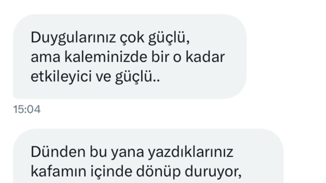 Mesajları yorumlar mısınız sizce benden hoşlanıyor mu yoksa sadece minnettar mı?