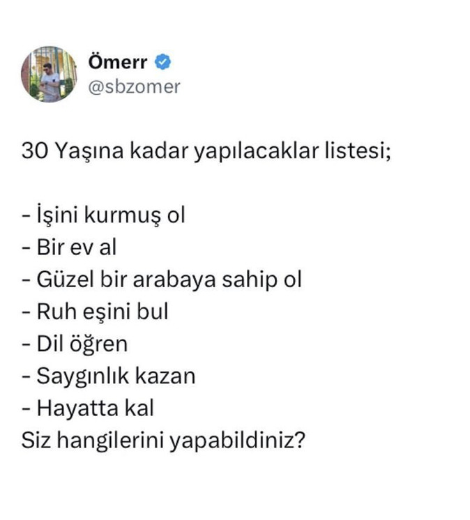 30 yaşına kadar yapılacaklar listesi kontrol zamanı! Siz hangilerini yaptınız?