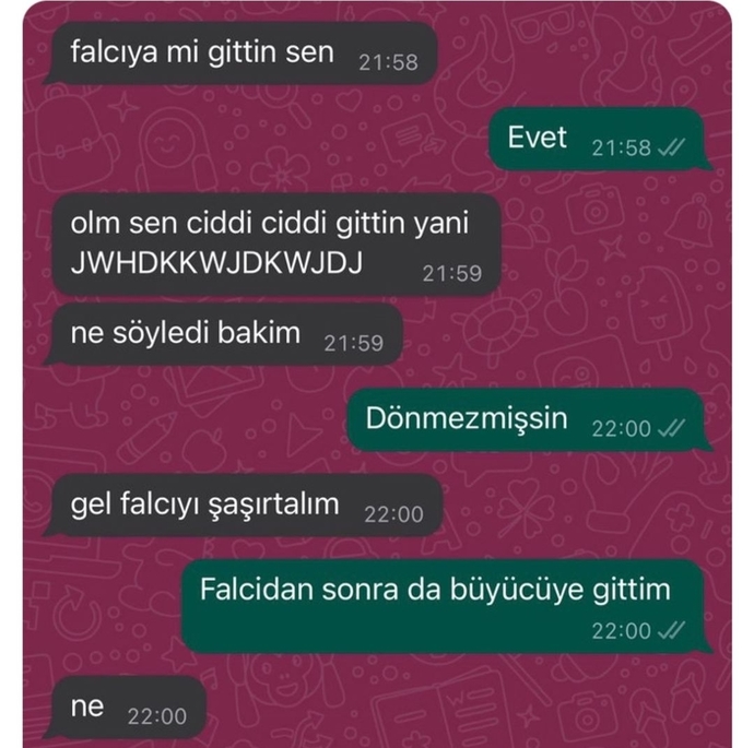 Sevgiliniz sizin için falcıya gitse ondan soğur musunuz?