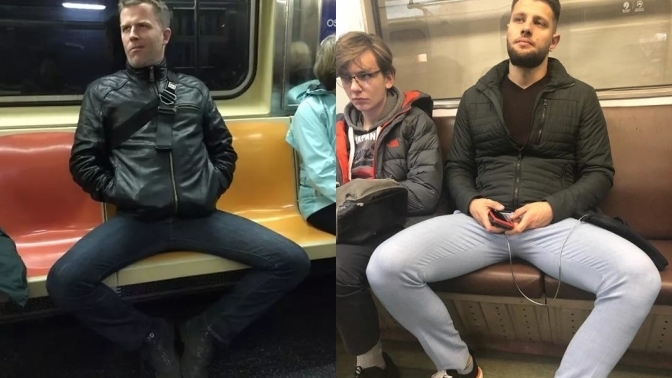 Metroda bacaklarını yayarak oturan erkeklere ne yapmak lazım?