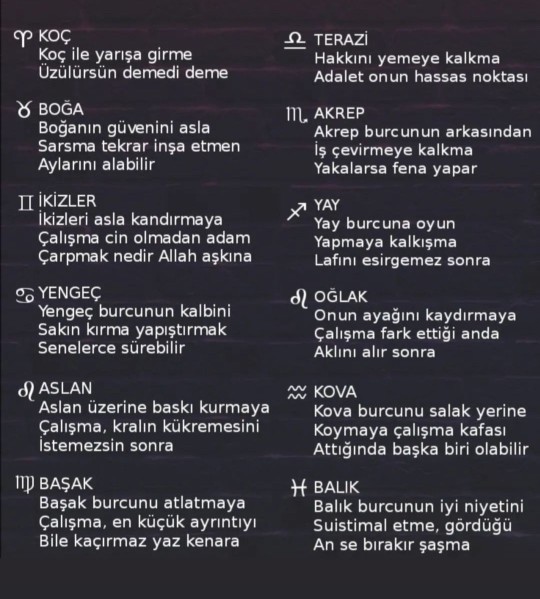 Burcunuzun hassasiyeti nedir biliyor musunuz?