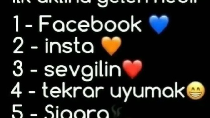 Uyandığında ilk aklına gelen nedir?