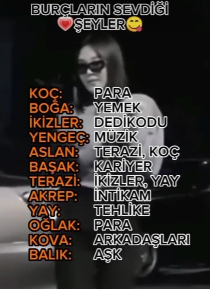 Burçların en sevdiği şeyler nelerdir?