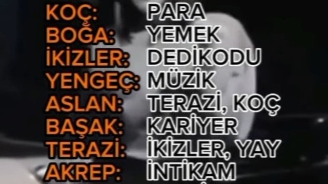 Burçların en sevdiği şeyler nelerdir?
