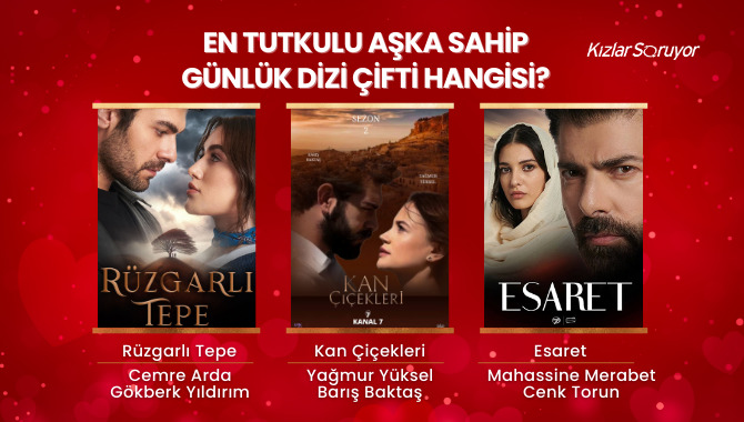 EN TUTKULU AŞKA SAHİP G&Uuml;NL&Uuml;K DİZİ &Ccedil;İFTİ HANGİSİ?