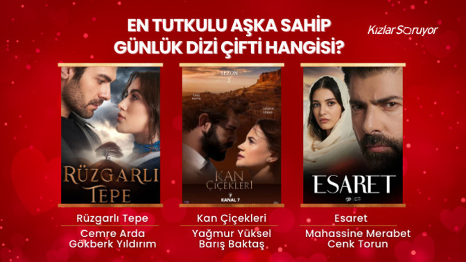 Kanal7'nin günlük dizilerinde aşkı en tutkulu yaşayan çifti seçiyoruz, #OrHir mi #ZeyHal mı #DilBar mı, sence hangisi?