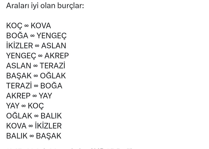 Hangi burçlarla aranız iyidir?
