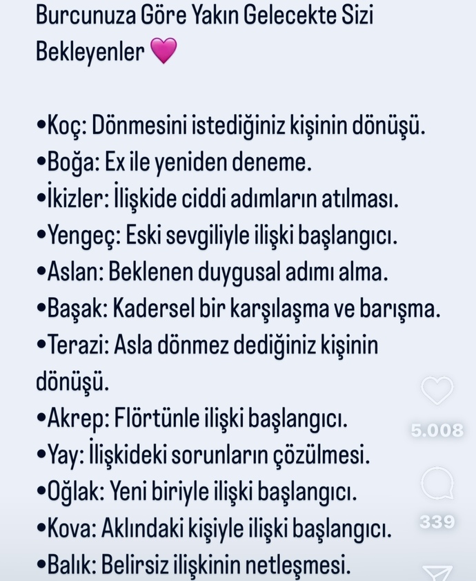 Burcuna göre yakın gelecekte seni ne bekliyor?