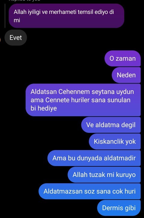 Burada Haram olan Cennette neden helal?