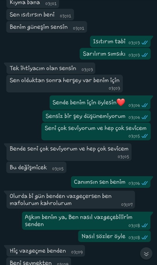 Siz de bu tarz konuşmalar yaptığınız kişiden ayrıldınız mı?