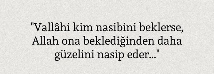 Duam kabul olmuştu ama farketmedim?