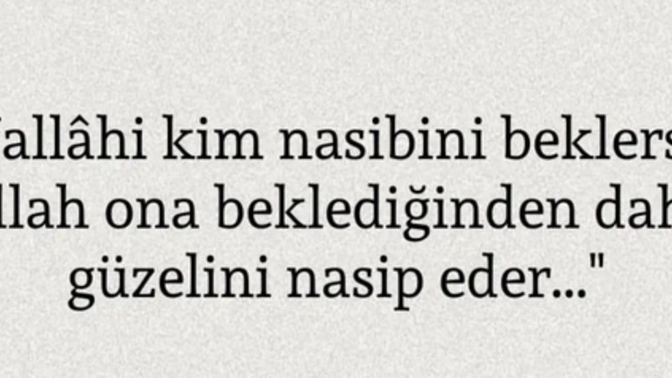 Duam kabul olmuştu ama farketmedim?