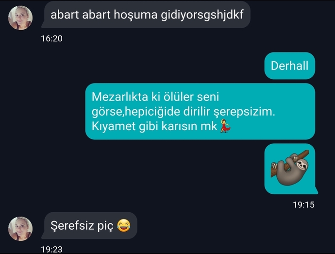 Fiziğiniz hariç ne iltifatı aldınız ya da  aldınız mı?