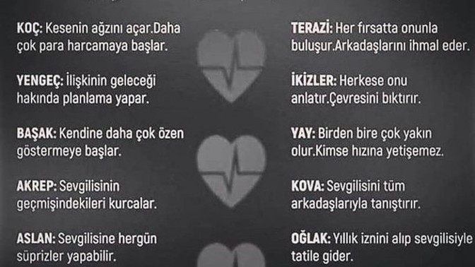 Burcuna göre sevgili yapınca neler oluyor?