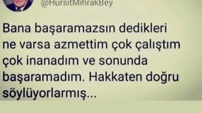 Var mıdır sizin de inat edip, sonunda hüsrana uğradığınız konular?
