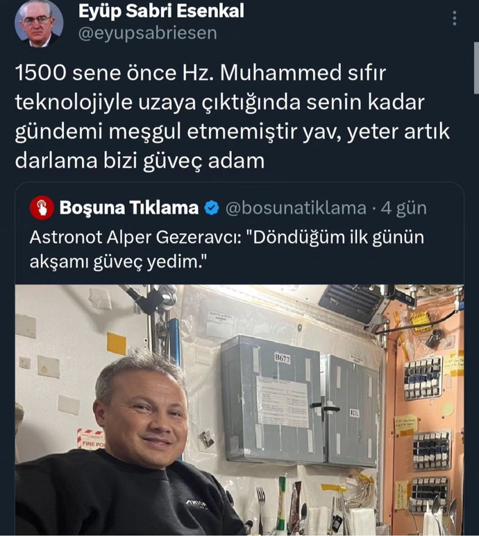 Peygamber efendimiz uzaya çıktı mı?