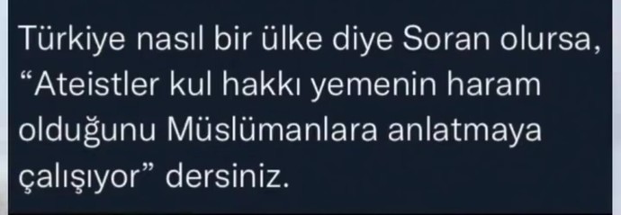 Son zamanlarda duyduğunuz en haklı isyan nedir?